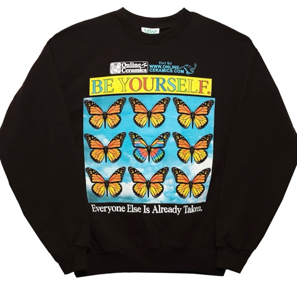Online Ceramics Be Yourself Butterfly Sweatshirt - S
